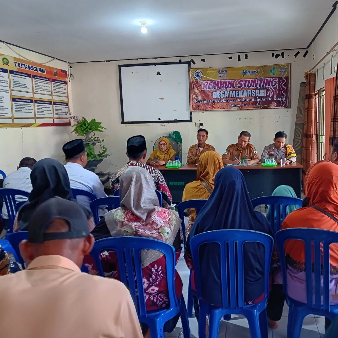 Rembuk Stunting Tingkat Desa Mekarsari Kecamatan Mekarsari Kab. Barito Kuala Prov. Kalimantan Selatan